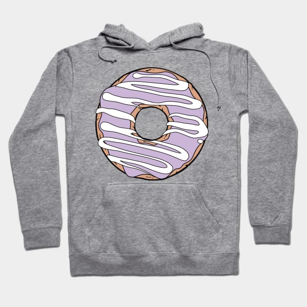 Purple Donut, Doughnut, Icing, Frosting, Glaze Hoodie by Jelena Dunčević